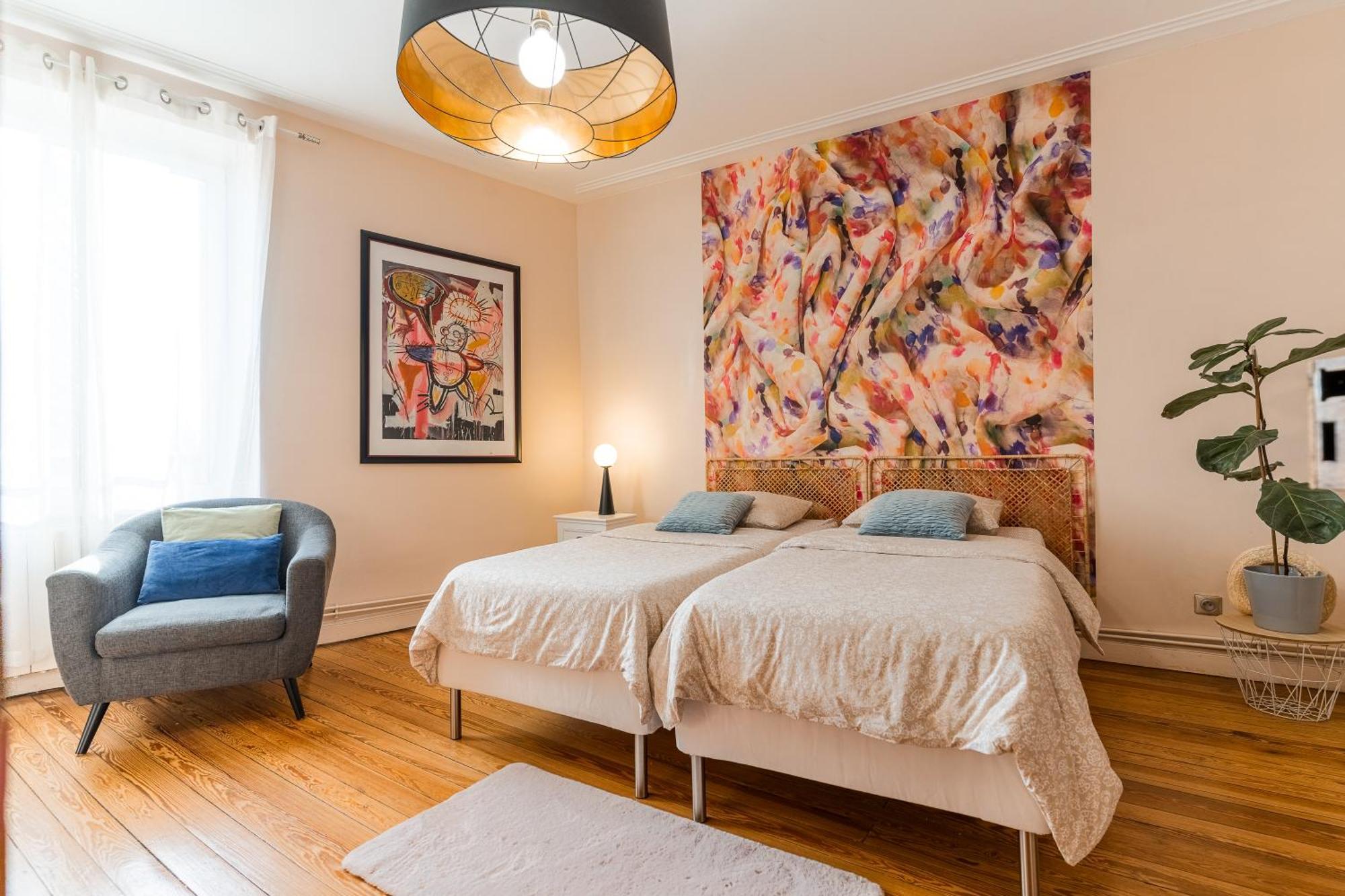 Le Maginot - Superbe Appartement De 75M2 - Deux Chambres - 4 Lits Simple -Position Centrale Centre Ville, Pompidou, Nouvelle Ville - 2 A 4 Personnes メス エクステリア 写真